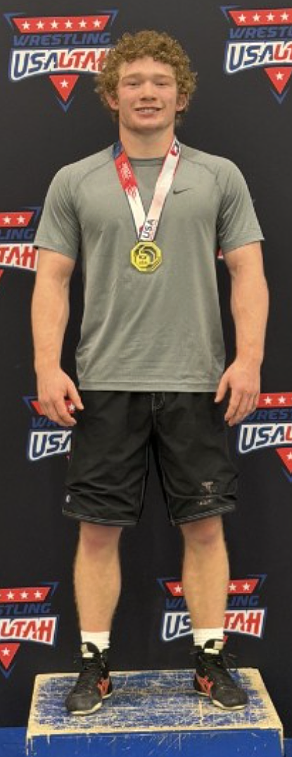 Courtesy photo
Coeur d'Alene High junior Brock Armstrong won the 175-pound bracket in freestyle in the Junior Division at the recent USA Wrestling Western Regionals in Farmington, Utah.