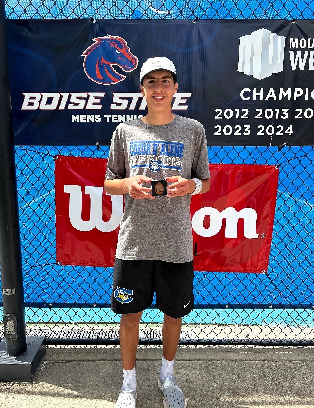Courtesy photo
Coeur d'Alene junior Grant Johnson finished fourth in boys singles in the state 6A tennis tournament at the Appleton Tennis Center in Boise.