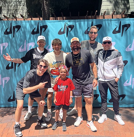 Six-year-old cancer patient Parker Davies of Royal City, in red, got to meet his heroes, YouTubers Dude Perfect, at Disneyland through the generosity of the Make-a-Wish Foundation.