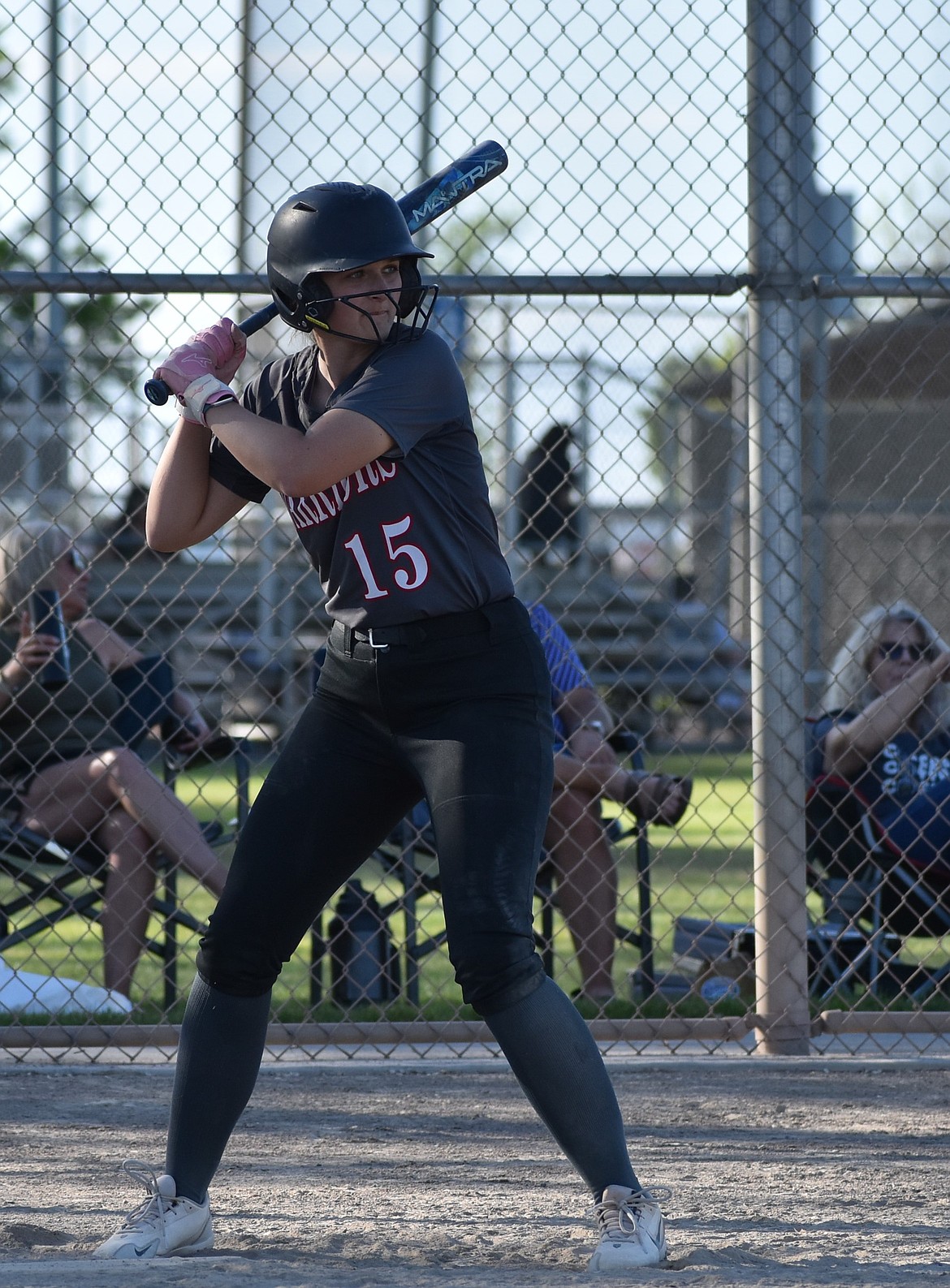 ACH senior Peyton Roberts gets into batting position during a previous road game.