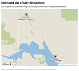 Manhunt across North Idaho ends in arrest