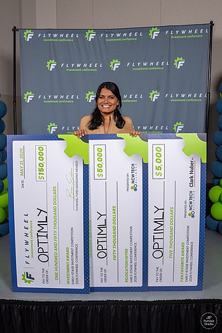 Optimly CEO and Founder Apurva Luty swept the prizes at the 2026 Flywheel Conference in Wenatchee, taking home more than $200,000 in investments in her AI startup.