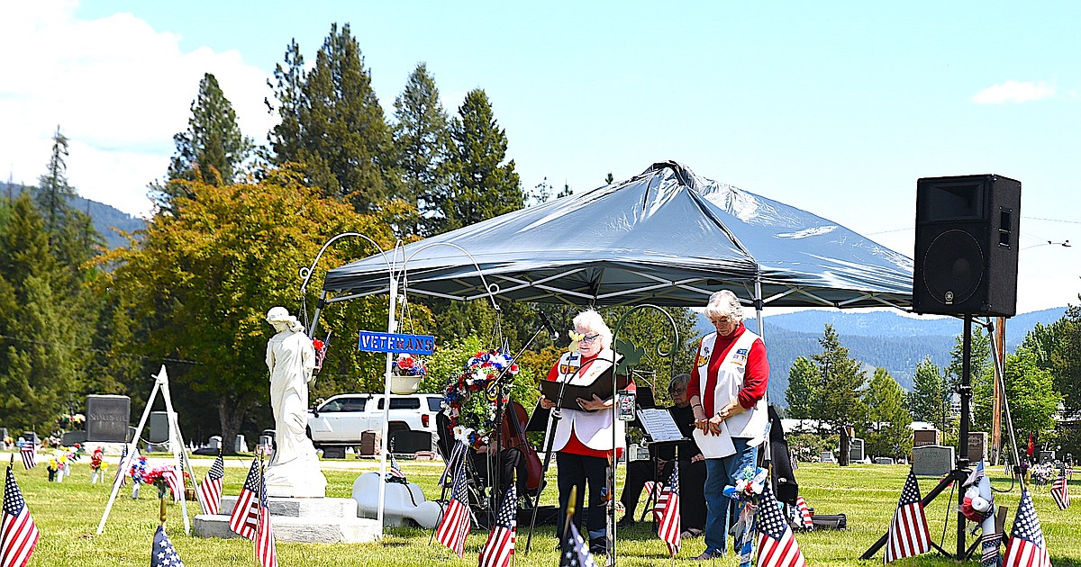 New flags, old traditions grace Libby Cemetery angel re-dedication