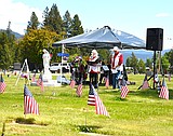 New flags, old traditions grace Libby Cemetery angel re-dedication