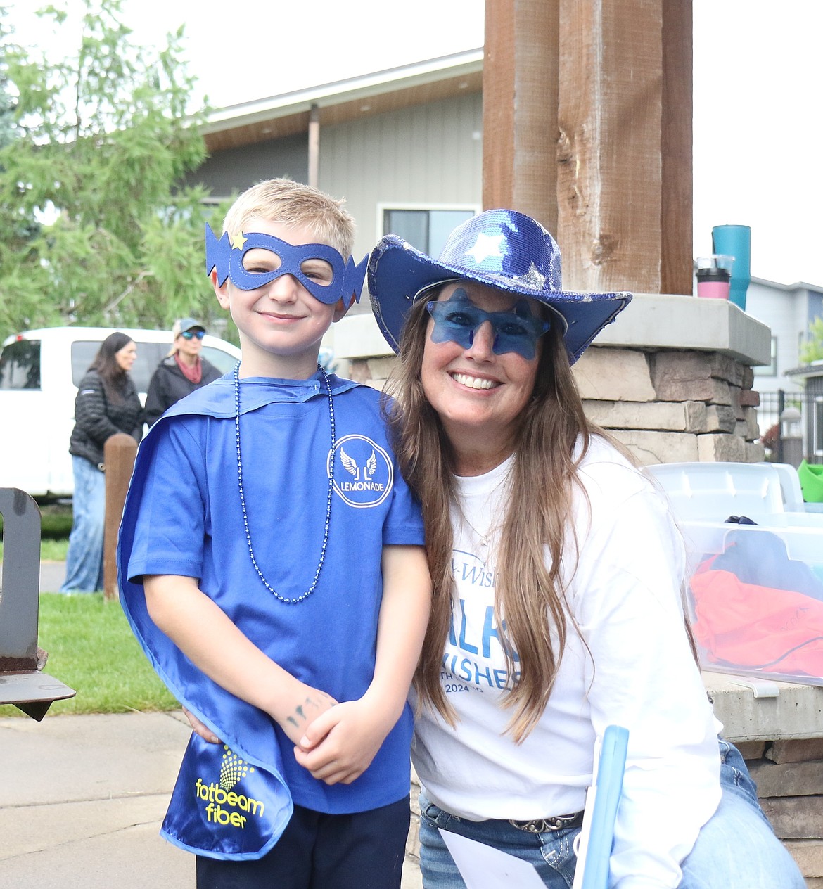 Jaxon Lupton is with Michelle John, the North Idaho Regional Manager for Make-A-Wish Idaho.