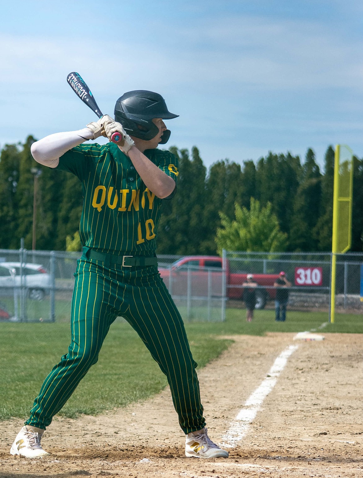 Jacks senior Ashton-Barnes Keller steps up to bat in a game earlier this spring.