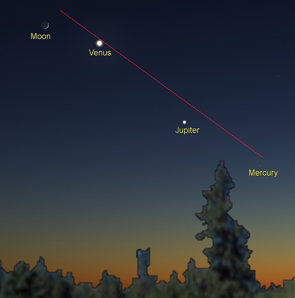 Image courtesy of John Taylor and Stellarium