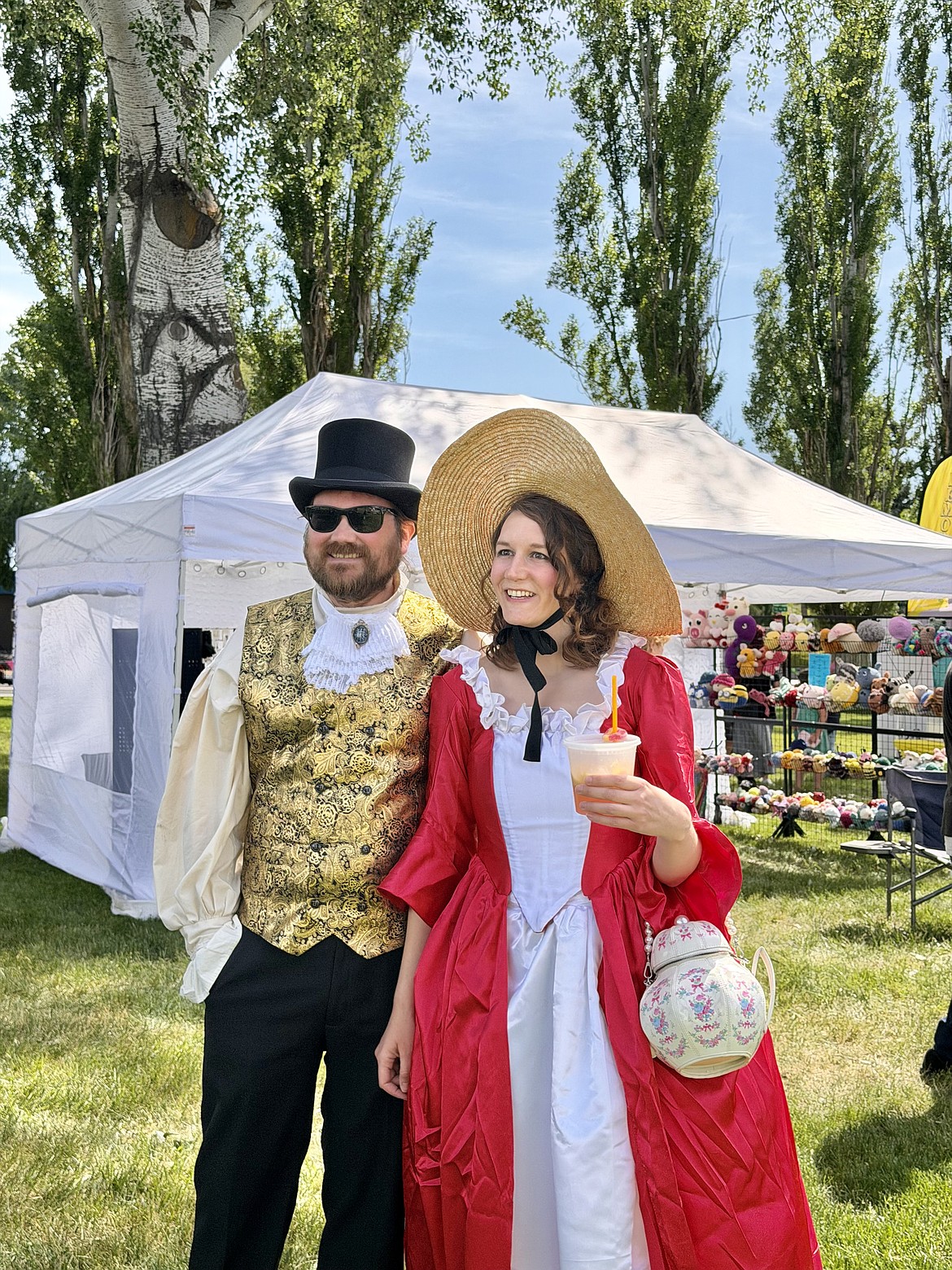 Vanita and Matthew Evans said they were excited to see other people in costume at the event.