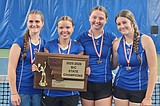 Epic effort propels Cats to tennis title
