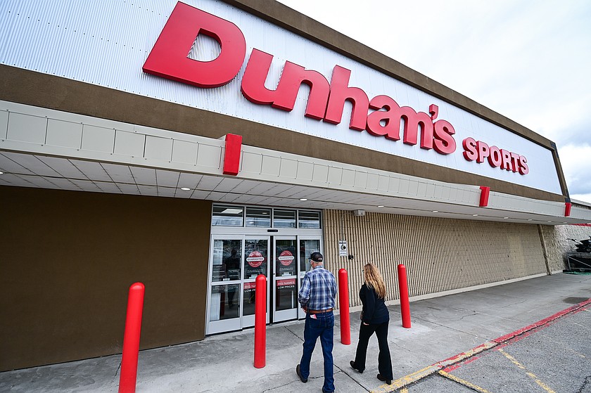 Customers enter Dunham's Sports in Evergreen on Tuesday, June 2. (Casey Kreider/Daily Inter Lake)