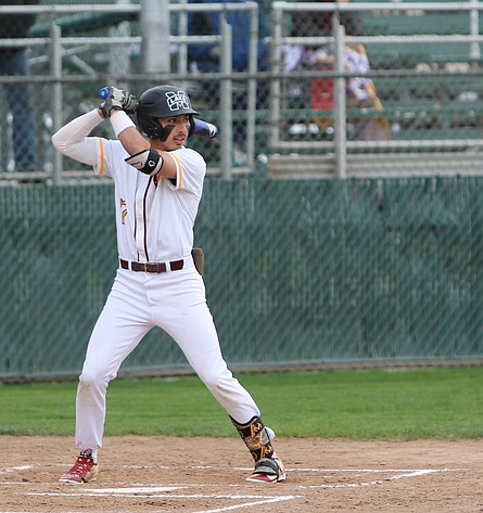Noah Hernandez from Moses Lake steps up to bat in a game during the 2026 season.