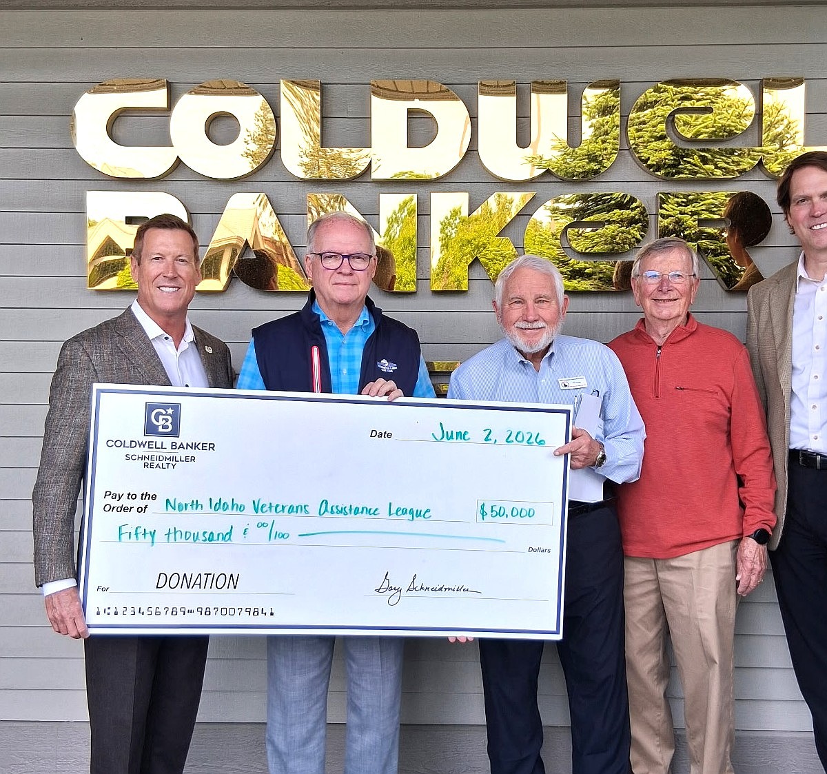 Coldwell Banker Schneidmiller Realty donates $50,000 for new veterans bus