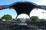 Lights! Camera! Cage match! The White House lawn's Octagon is ready for Trump's 80th birthday bash