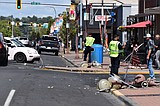 Woman arrested for DUI in collision with 2 streetlights and trash can downtown Moses Lake