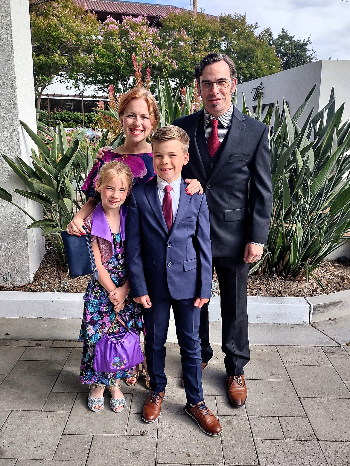 Skye and Clark with mom Jenny and dad Dalton at the LA Premiere.