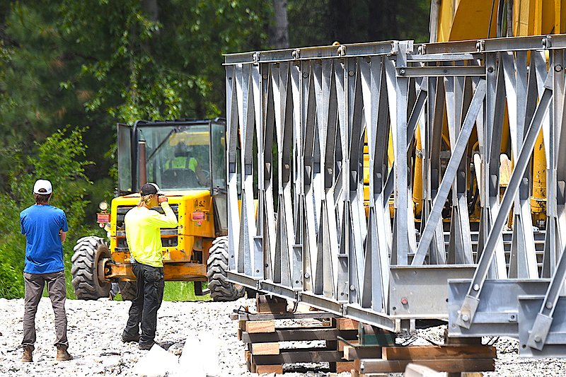 Keeler Creek temporary bridge work | Western News