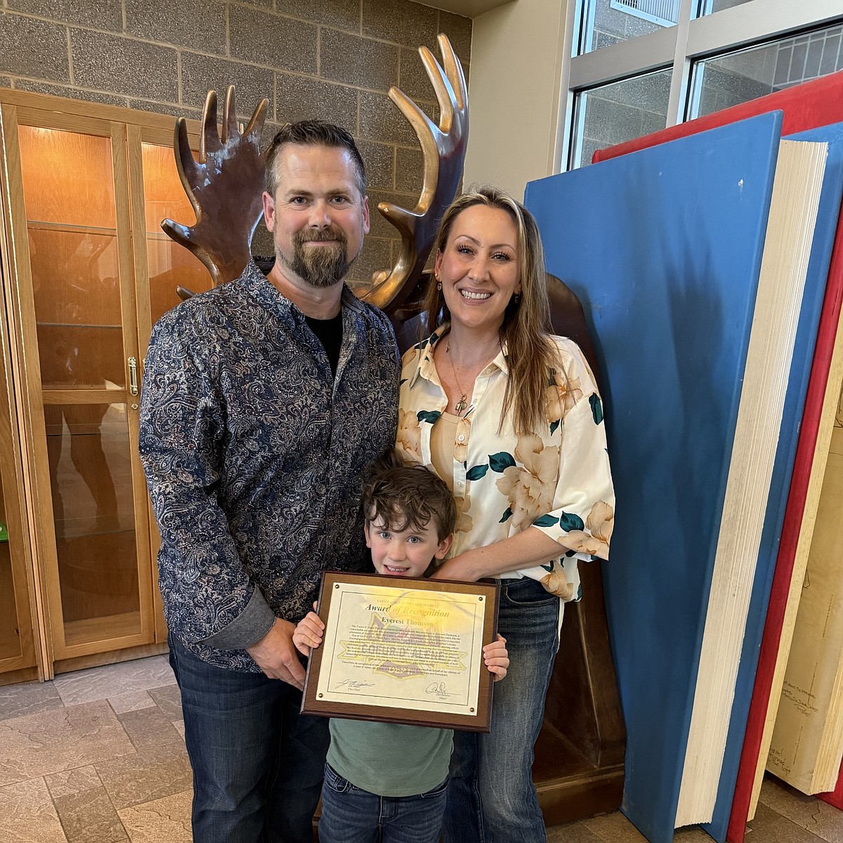 Five Year Olds Heroic Efforts Awarded By Coeur Dalene Fire Department