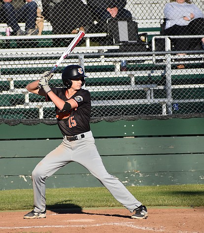 Cale Fronsman from Ephrata steps up to bat in a previous home game this summer.