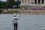 Trump says 6 people have been arrested for damaging the Reflecting Pool