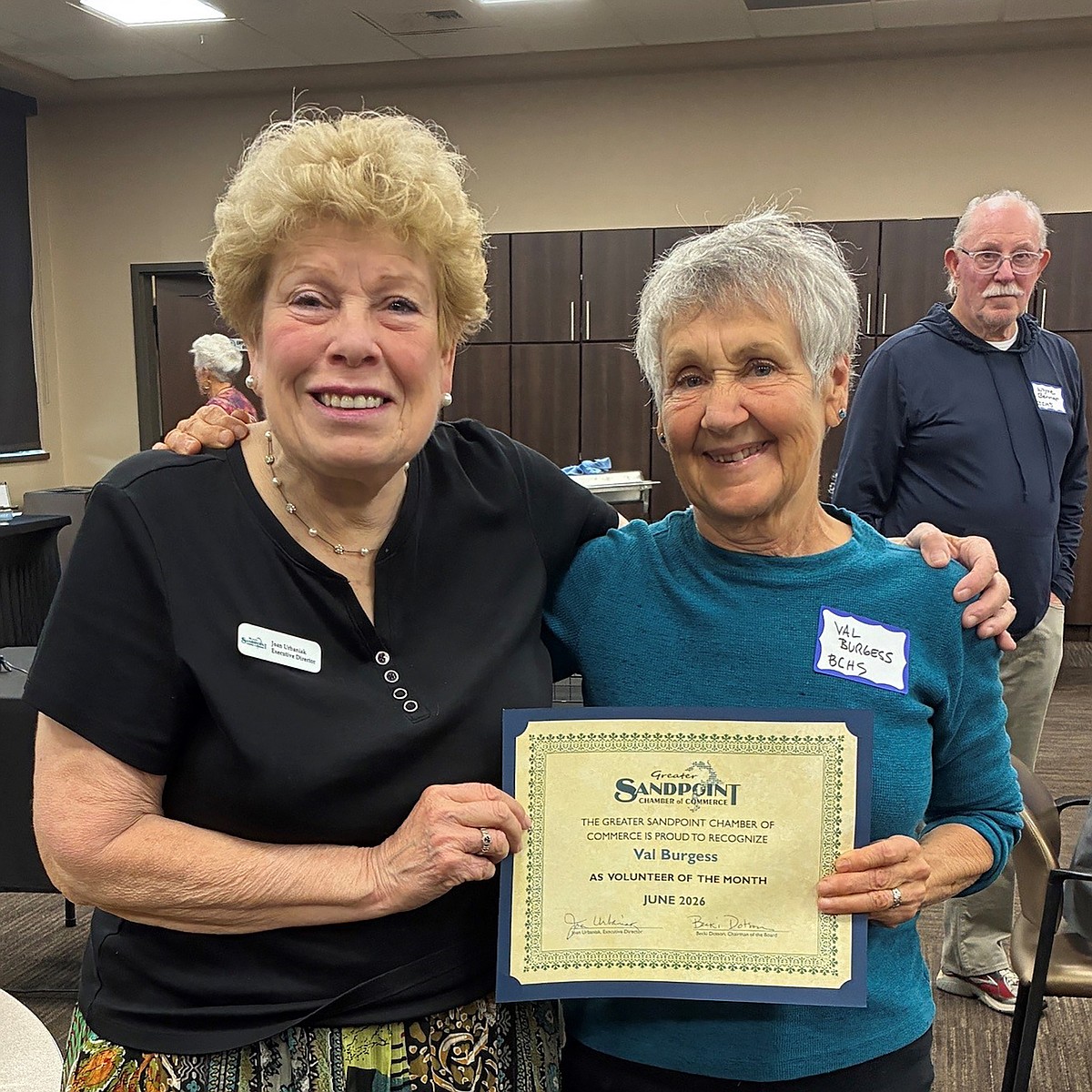 Burgess recognized as chamber’s top volunteer