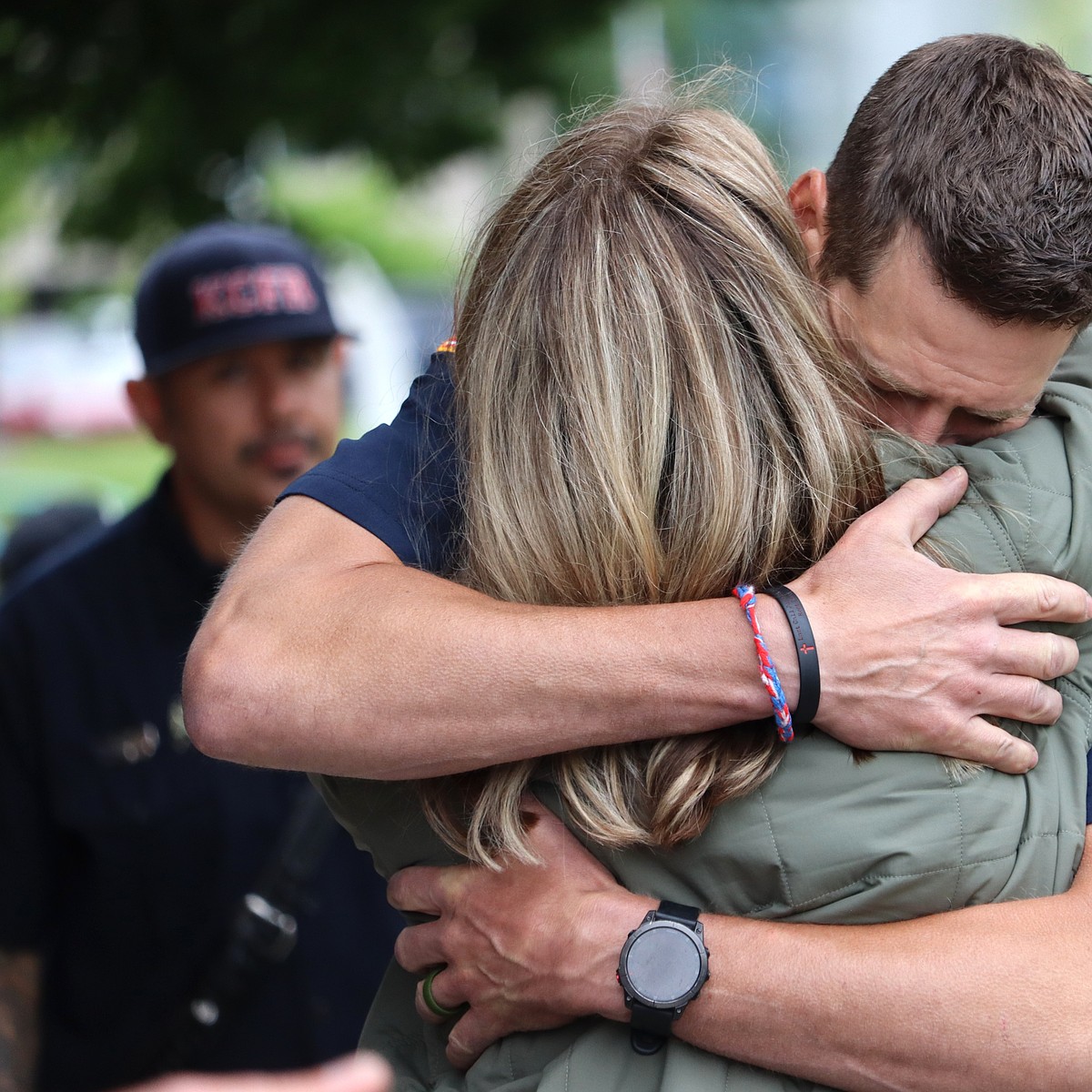 Hundreds gather in Coeur d'Alene to pay tribute to slain firefighters John Morrison and Frank Harwood