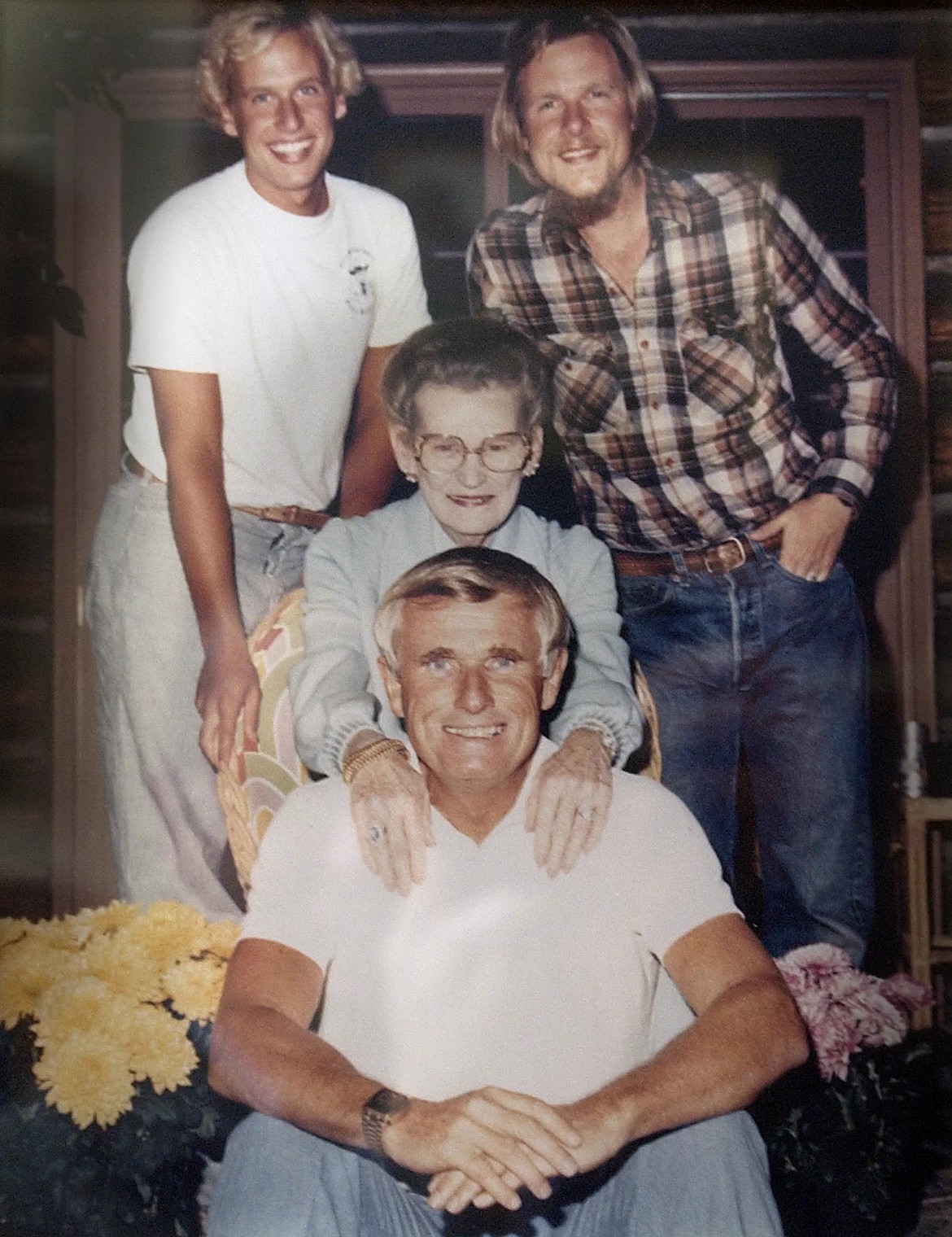 In this undated photo, Beverly Hagadone is shown with her son, Duane, and her grandsons Todd, upper left, and Brad.