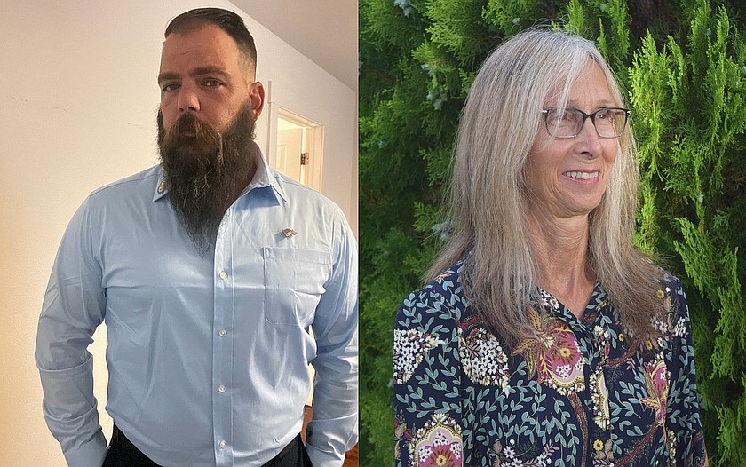 A Grant County District Court Judge ordered Sharp Development LLC, owned by Peter Sharp (left), who is also the Mayor of Soap Lake, to repay Karen Woodhouse (right) $6,806 after finding the company breached a fence-construction contract.