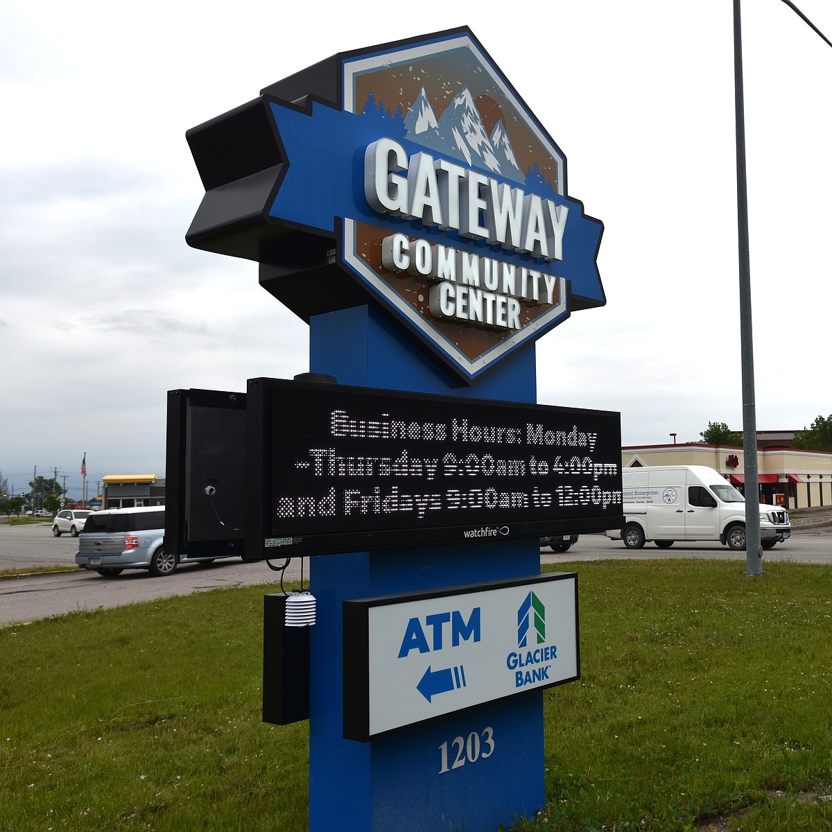 Bev Braig honored for donation of a new Gateway Community Center sign ...