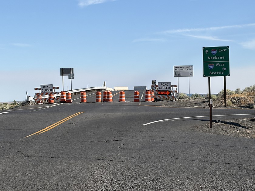 Interstate 90 will be closed for several days beginning July 27 as crews demolish the existing Hansen Road bridge.