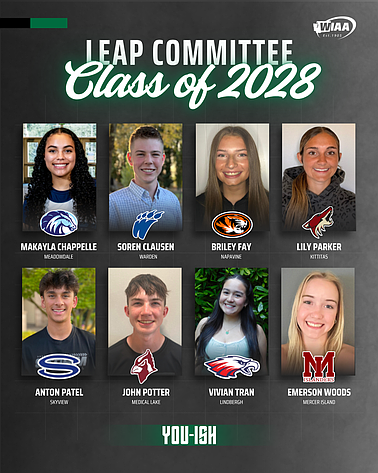 Eight Class of 2028 students from around the state were selected to join the WIAA LEAP Committee. Soren Clausen from Warden was one of the students who will be joining the committee this year.