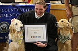Atta boy: Comfort dog Isaac retires