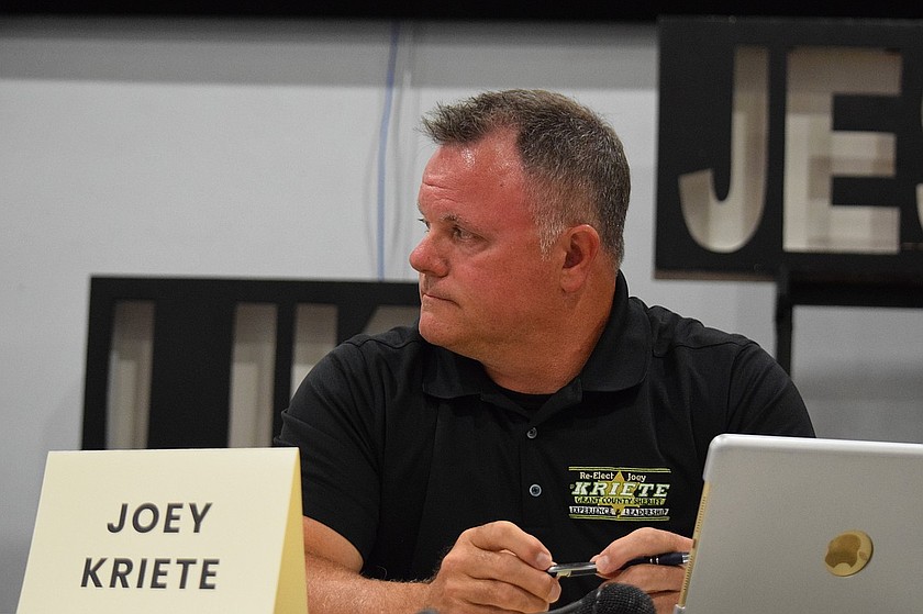Grant County Sheriff Joey Kreite, who is seeking a second term, addressed the concerns around the vote of no confidence held by the Grant County Sheriff’s Office Deputy Sheriffs’ Association in June. He said many of the issues raised by union leadership were outdated, anonymous or related to collective bargaining.