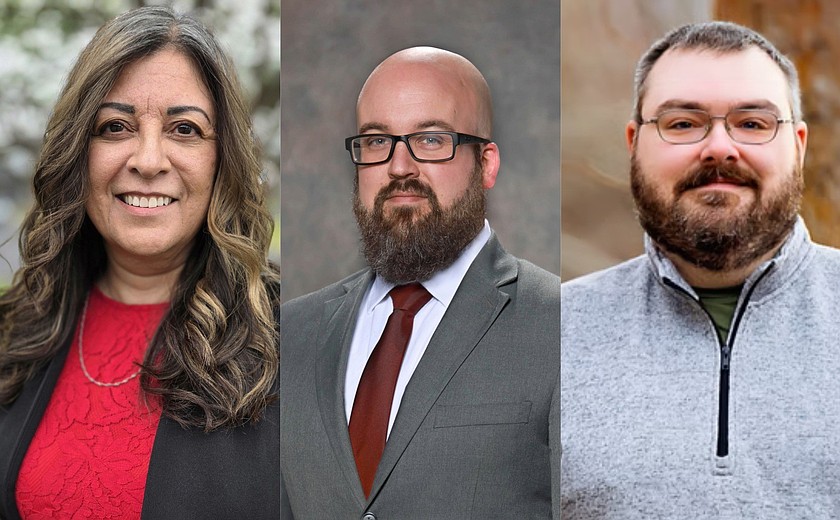 Three candidates are running for Legislative District 13, position 2, from left to right is Deanna Martinez, Don Myers and Joshua Thompson.