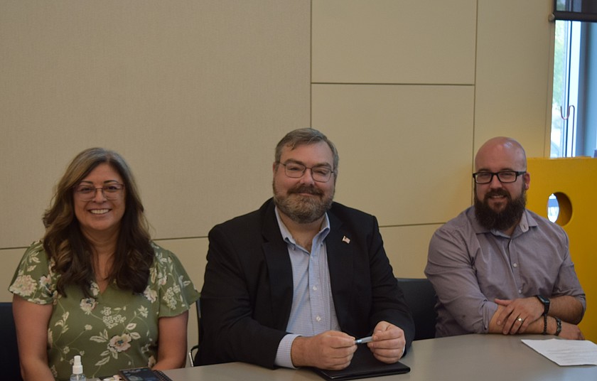 Three candidates are running for the second seat for the 13th district legislative district left to right: Deanna Martinez, Joshua Thompson, and Don Myers.