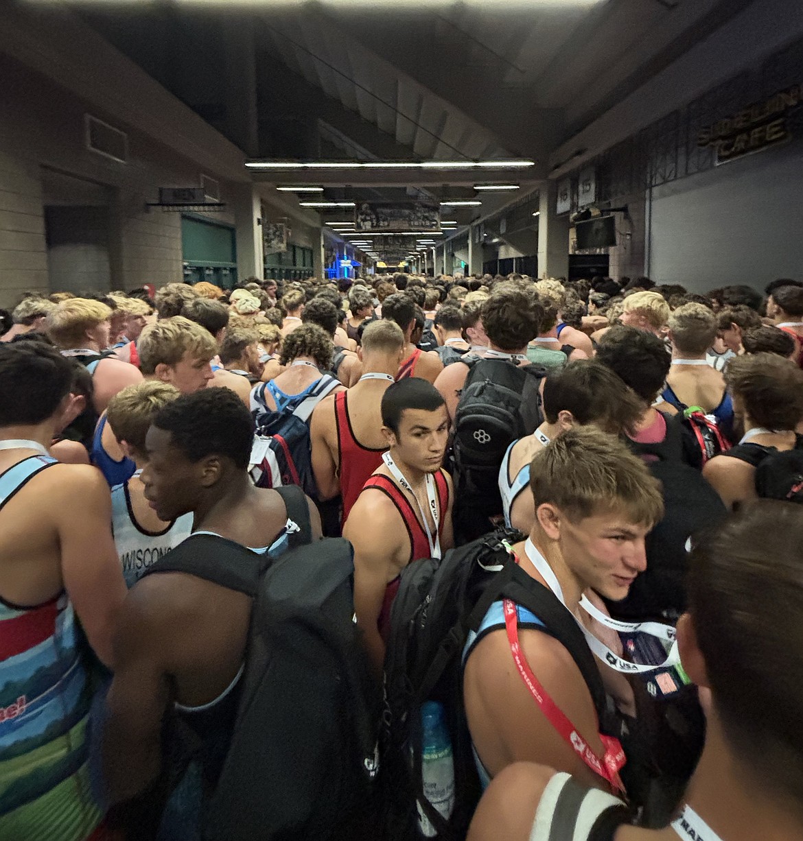 A sea of wrestlers from across the United States pack the Fargo Dome for the 2026 Fargo Nationals.