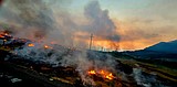 Terrain complicates fighting Railroad Fire