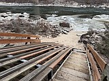 Cyr Bridge boat slide under construction