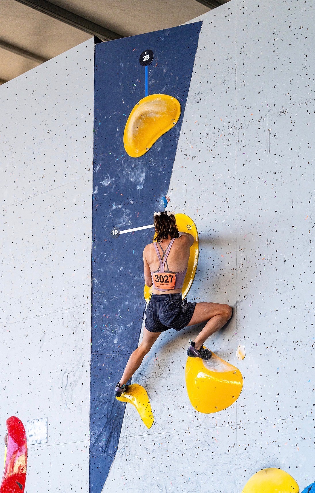 Courtesy photo
Delaney Adlard, 17, of Athol, recently competed at the USA Climbing Youth National Championships in Salt Lake City. Delaney qualified for nationals through the USA Climbing Division 1 championships, earning one of just eight qualifying spots from Idaho, Washington and Oregon. She competed in the disciplines of Boulder and Speed with 80 female athletes from across the country in the U19 age catagory. She is coached by Angus Meredith and represented Coeur Climbing in Post Falls on the national stage.