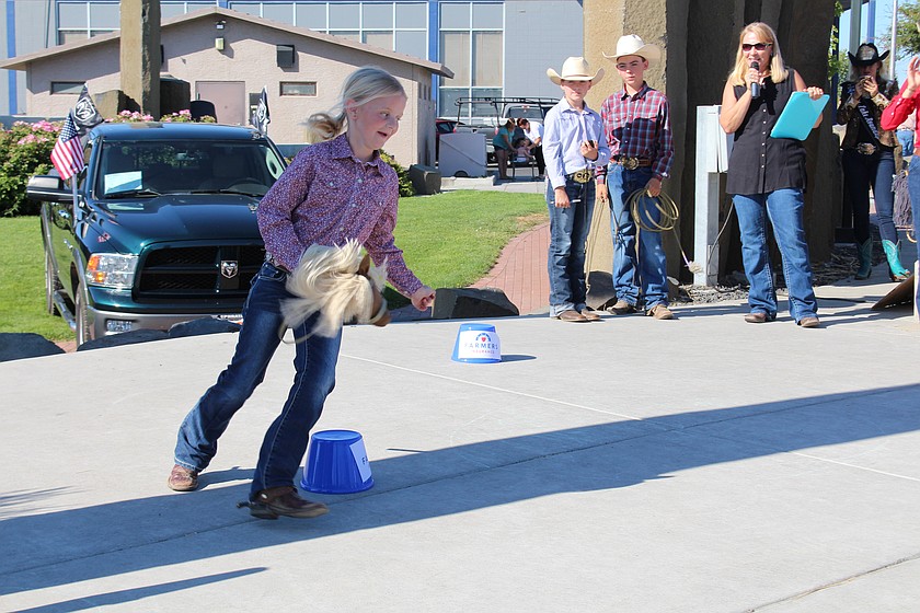Little buckaroos will compete in the Pee Wee Stick Horse Rodeo at the Cowboy Breakfast Aug. 14.