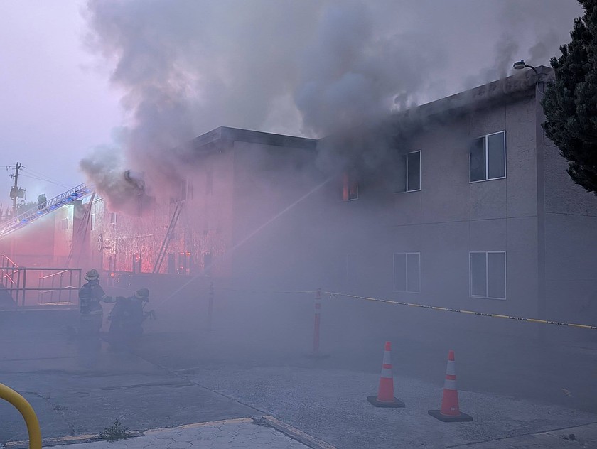 Firefighters from Grant County Fire District 5, Moses Lake Fire Department and Ephrata Fire Department battled an overnight structure fire at one of the dorms located on the Columbia Basin Job Corps Center Wednesday night.