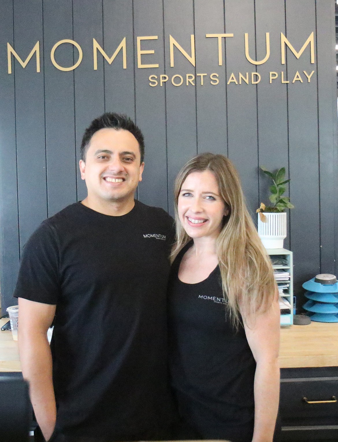 Josh and Katie Terra, owners of Momentum Sports and Play.
