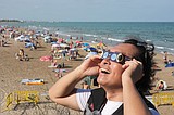 Millions crowd Spanish cities to see a total solar eclipse