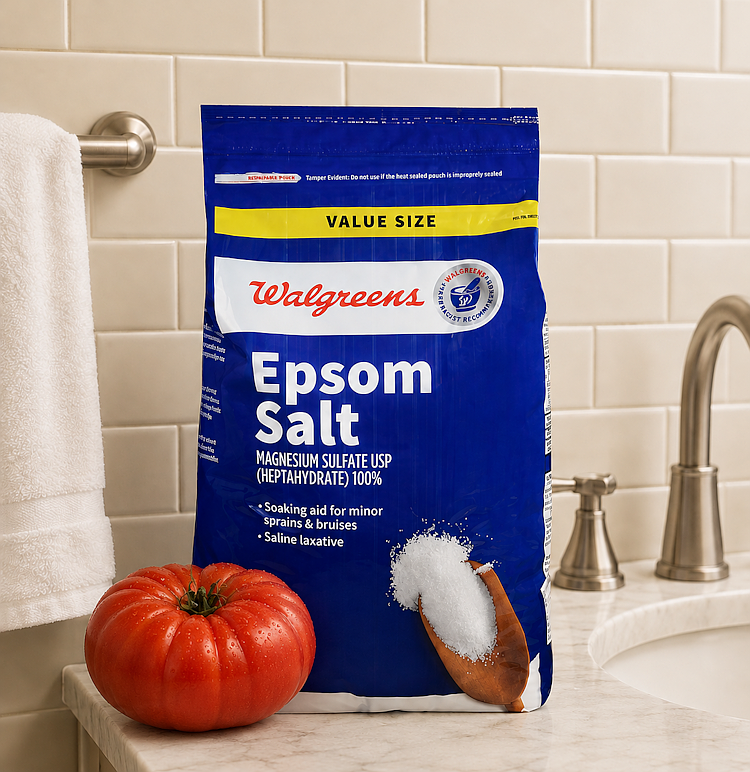 Save the Epsom salt for your time soaking in the tub — not soaking your plants.