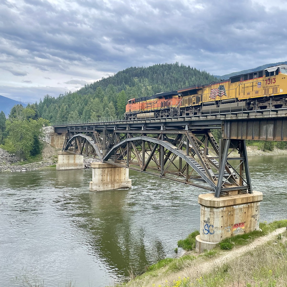 Forest officials say train sparked small fire near Trout Creek