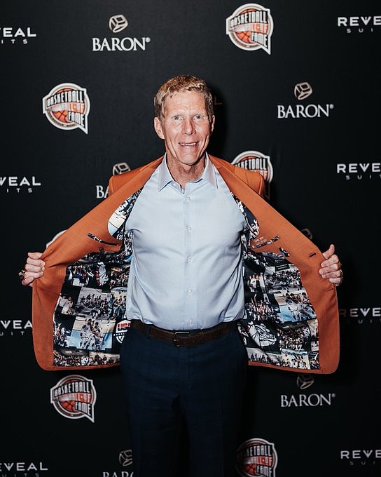 Courtesy Naismith Basketball Hall of Fame
Gonzaga men's basketball coach Mark Few shows off his Hall of Fame jacket.