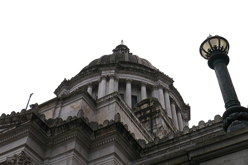 The Washington state Capitol in Olympia on March 7, 2026.