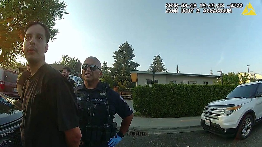 A Moses Lake man allegedly threatened another subject in Lauzier Park with a sword Sunday. Jose Alcala, 34, of Moses Lake was taken into custody with the assistance of K-9 Rex and booked into the Grant County Jail.