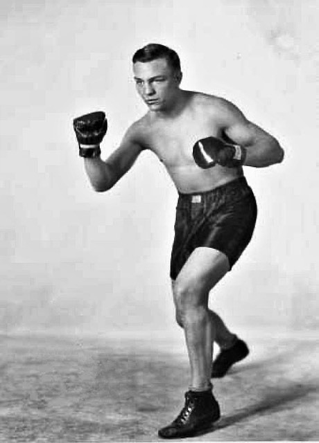 Leo Lomski, pictured in this 1927 photo, appears to have begun fighting professionally in May of 1922. For his first few fights, he was billed as “Battling Lomski,” but as his reputation grew as a tough fighter, he was referred to as the “Aberdeen Assassin.” He would fight professionally for 15 years before retiring.