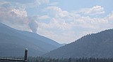 Lightning sparks fire in steep, rugged terrain south of Thompson Falls