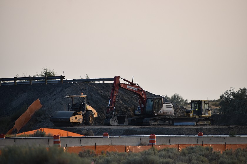 Construction crews have finished the first phase of replacing the Hansen Road overpass, the tearing-down phase. Interstate 90 will be subject to periodic lane closures, and sometimes road closures, until the project is complete.